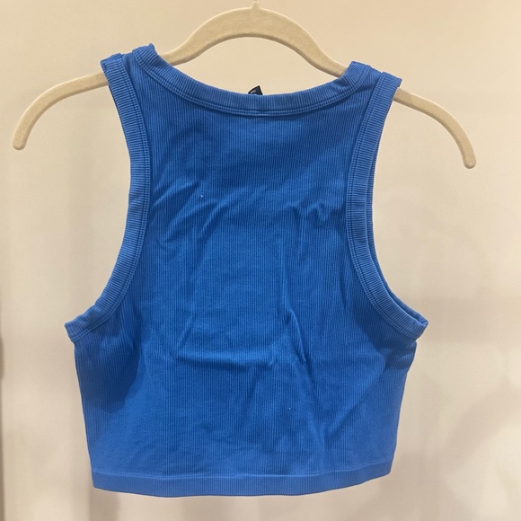 H&M Blue Ribbed Tank Top - Picture 2 of 2